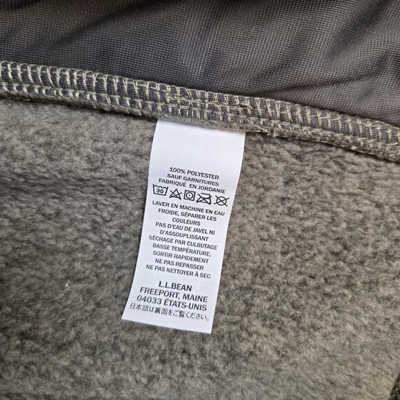 Sherpa Shacket L.L. Bean Men’s M Button Down Shirt Jacket Gray Fleece Lined - Picture 13 of 14